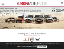 Tablet Screenshot of europaautospa.it